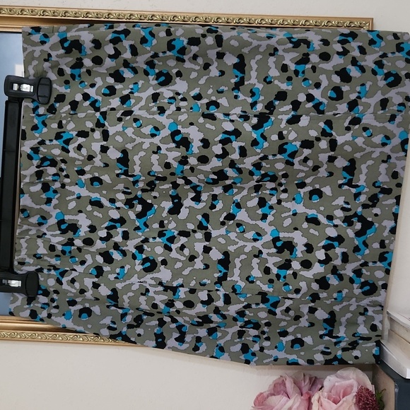 Camo Pencil Skirt Above The Knee Casual Stretch Casual Collegaite Beach Summer - Picture 5 of 7